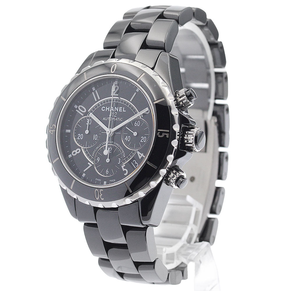 CHANEL J12 41MM H0940 Black ceramic chronograph Automatic Men's Watch_934034