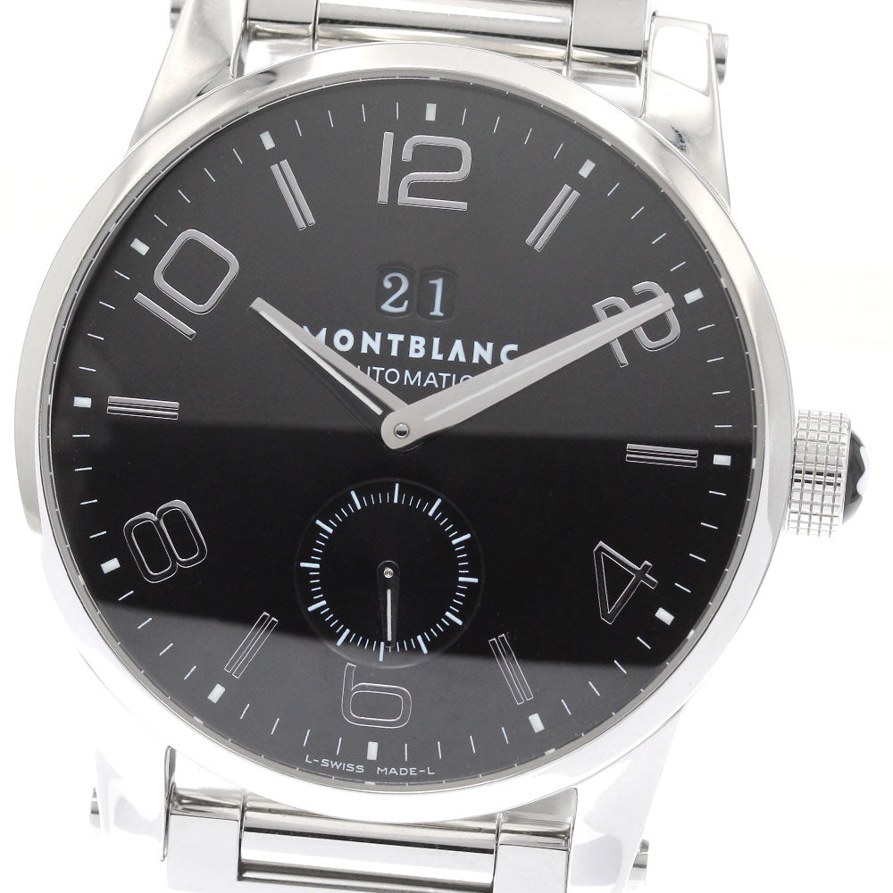 MONTBLANC Time walker 7071 Date Small Second black Dial Automatic Men's_934035