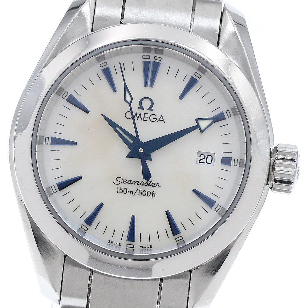 OMEGA Seamaster Aqua Terra 2577.70 Date White shell Dial Quartz Ladies Watch_934041