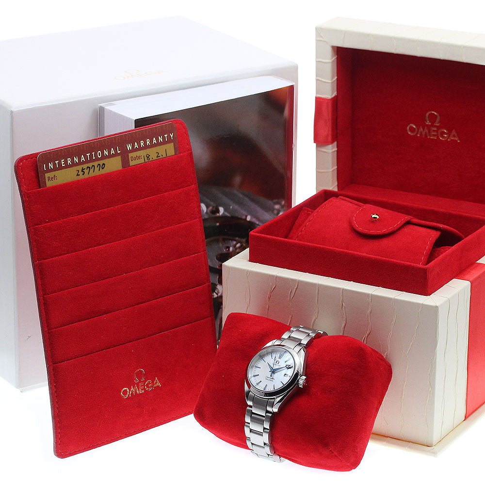 OMEGA Seamaster Aqua Terra 2577.70 Date White shell Dial Quartz Ladies Watch_934041