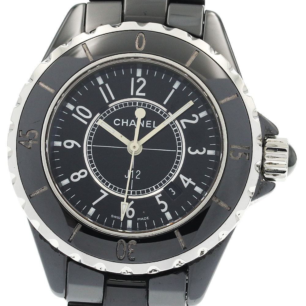 CHANEL J12 H0682 Black Ceramic 33MM black Dial Quartz Ladies Watch_934052