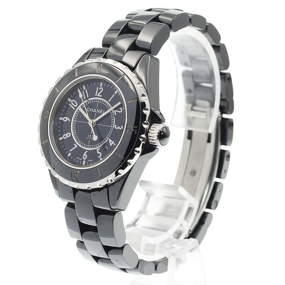 CHANEL J12 H0682 Black Ceramic 33MM black Dial Quartz Ladies Watch_934052