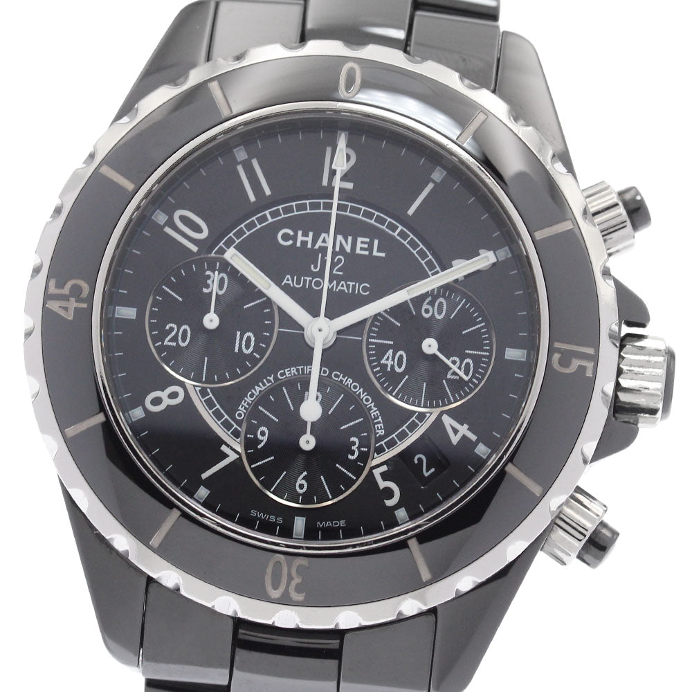 CHANEL J12 41MM H0940 Black ceramic chronograph Automatic Men's Watch_934126