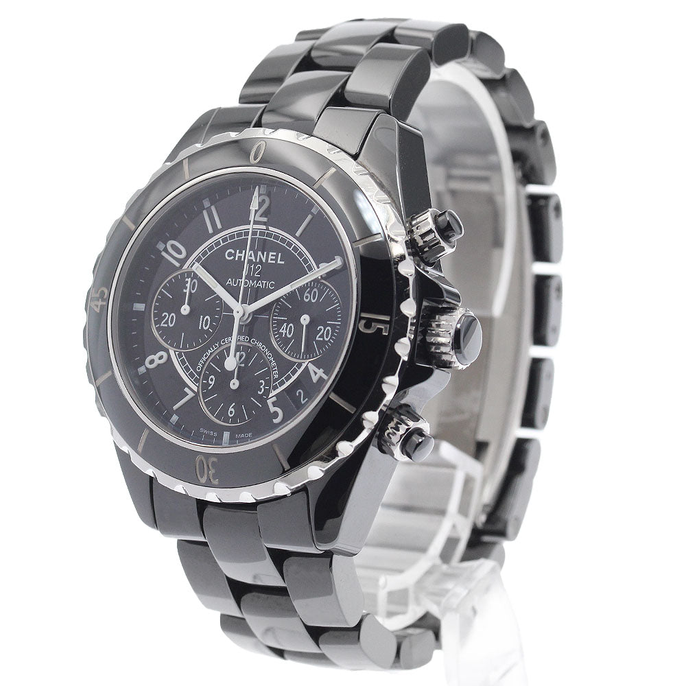 CHANEL J12 41MM H0940 Black ceramic chronograph Automatic Men's Watch_934126