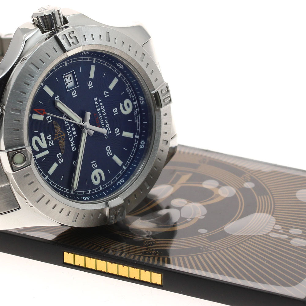 BREITLING Colt A74388 Date Navy Dial Quartz Men's Watch_934151