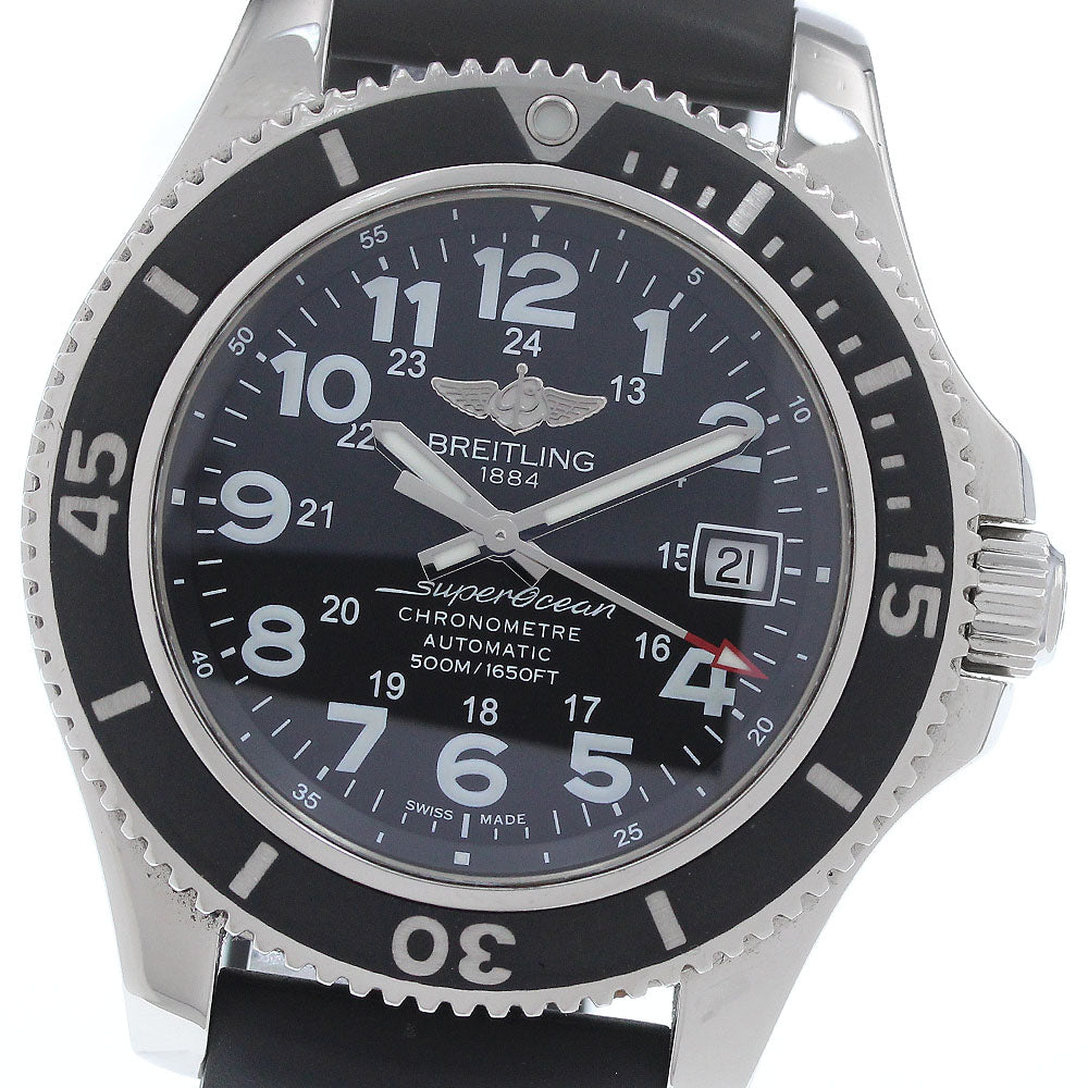 BREITLING Super Ocean II 42 A17365 Date black Dial Automatic Men's Watch_934156