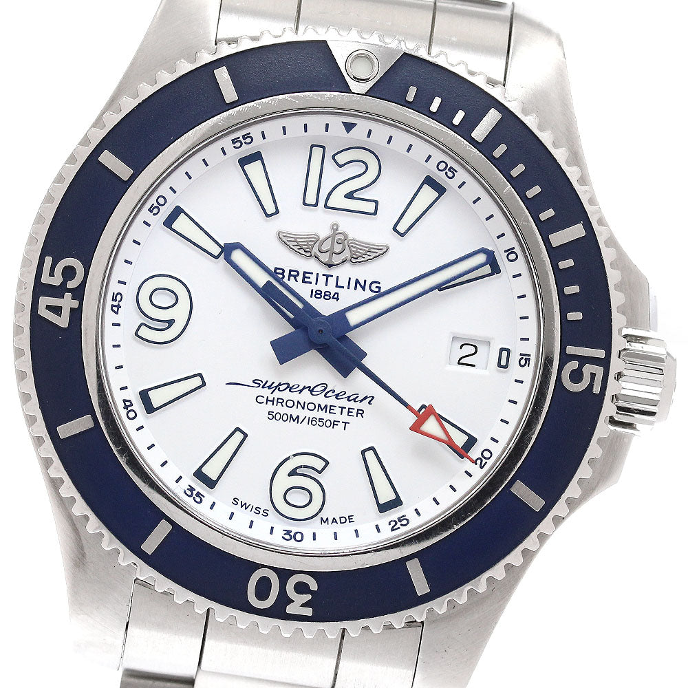 BREITLING Super Ocean 42 A17366 Date white Dial Automatic Men's Watch_934163