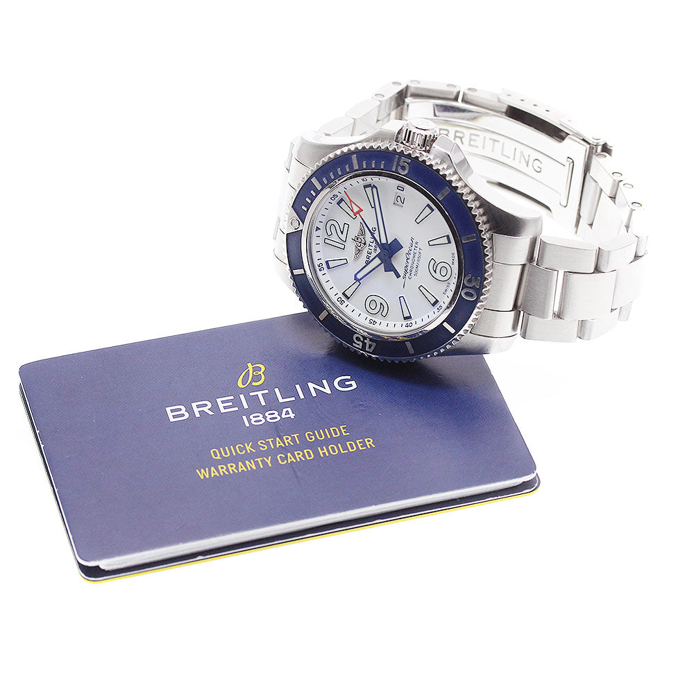 BREITLING Super Ocean 42 A17366 Date white Dial Automatic Men's Watch_934163