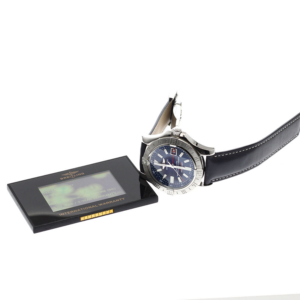 BREITLING Avenger II GMT A32390 Date Navy Dial Automatic Men's Watch_934171