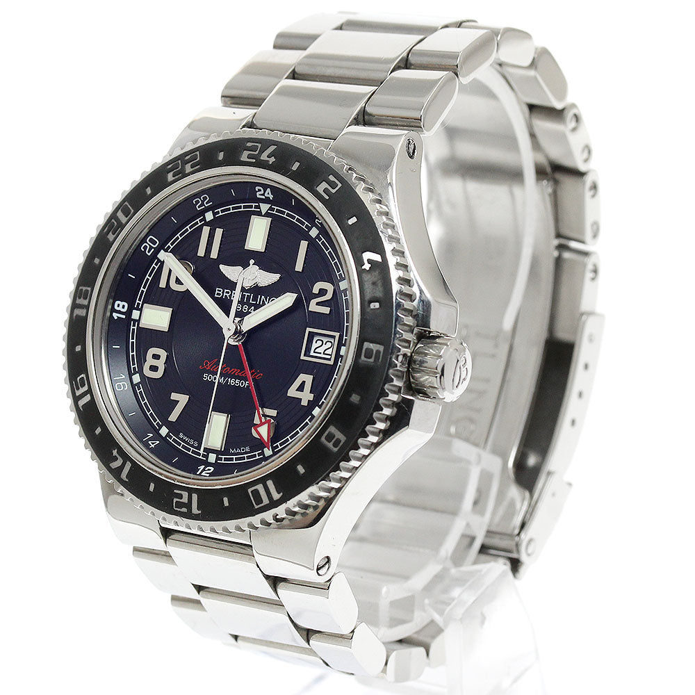 BREITLING Super Ocean A32380 GMT date black Dial Automatic Men's Watch_934172