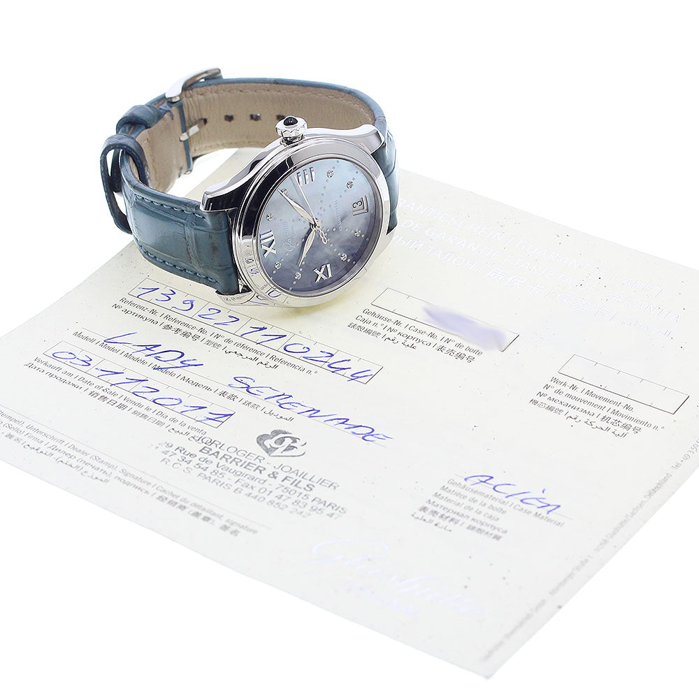 GLASHUTTE ORIGINAL Lady Serenade 1-39-22-11-02-44 Date 8P diamond Blue shell Dial Automatic Ladies Watch_934179