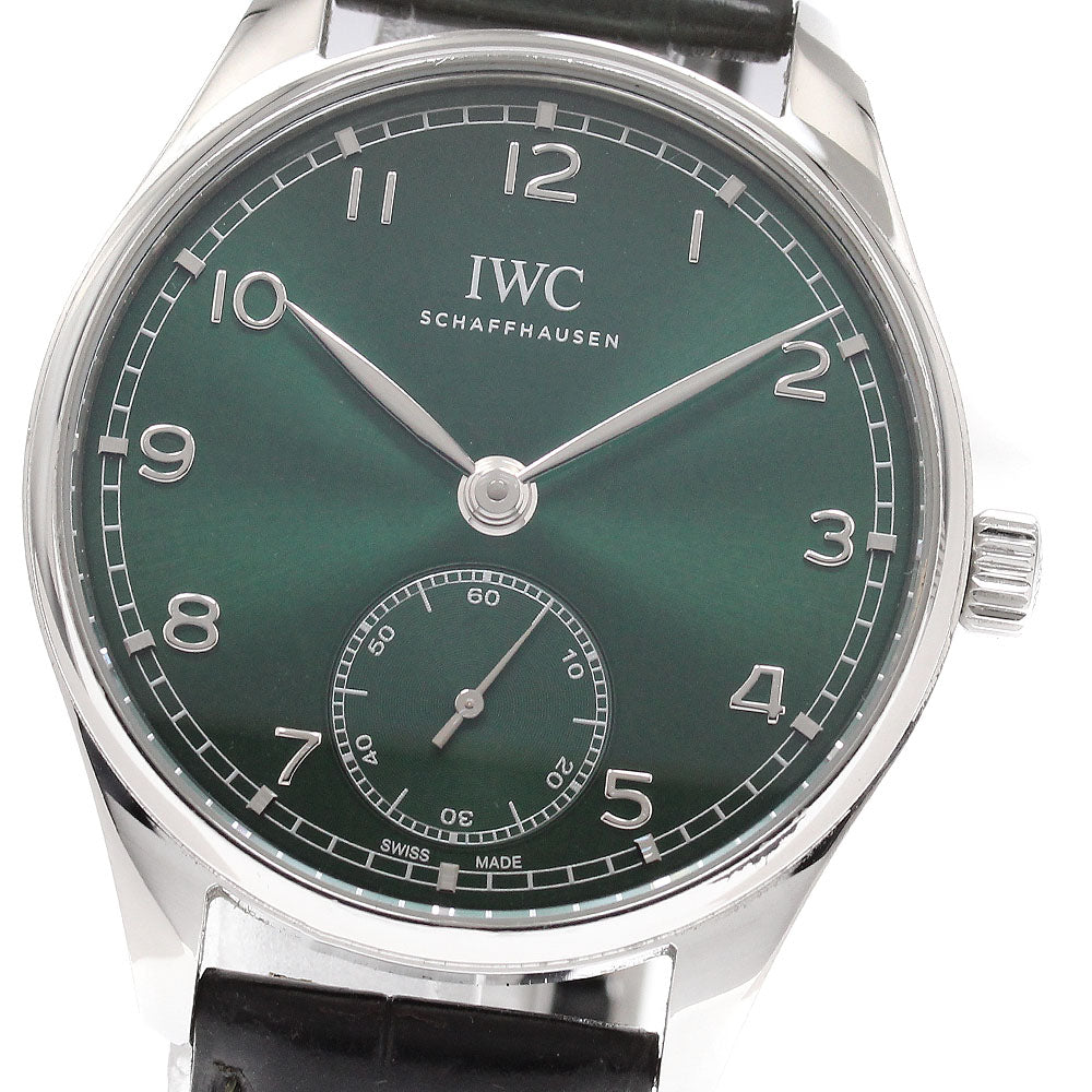 IWC SCHAFFHAUSEN Portugese IW358310 Small seconds green Dial Automatic Men's Watch_934186