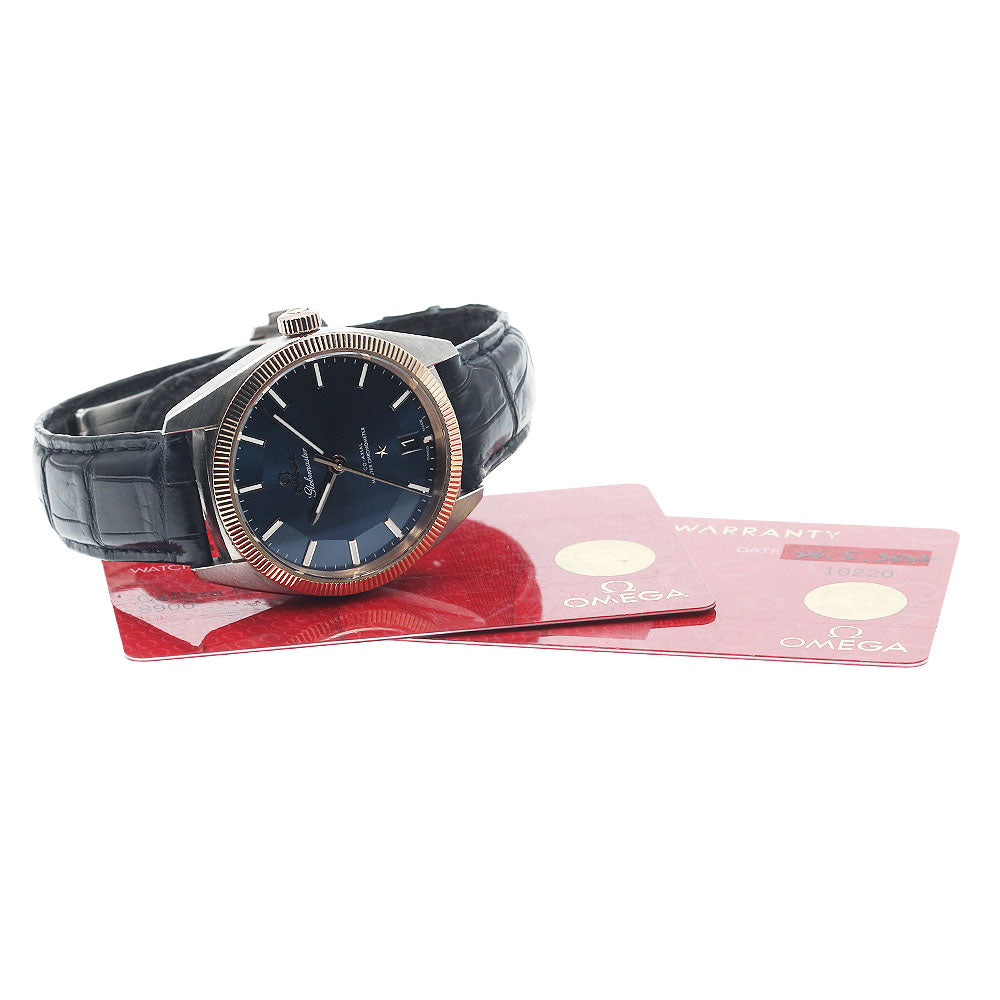 OMEGA Constellation Globemaster 130.23.39.21.03.001 Sedna gold bezel with date Navy Dial Automatic Men's Watch_934194