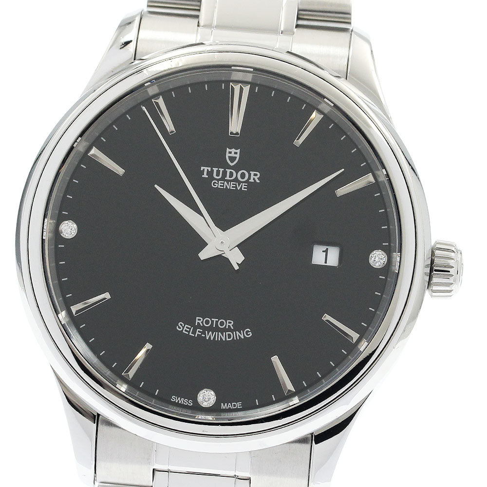 TUDOR style 12700 Date 3P diamond black Dial Automatic Men's Watch_934202