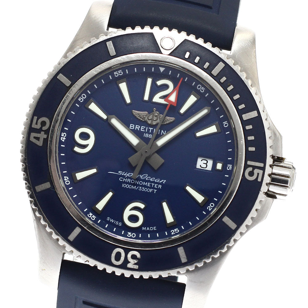 BREITLING Super Ocean 44 A17367 Date Navy Dial Automatic Men's Watch_934203