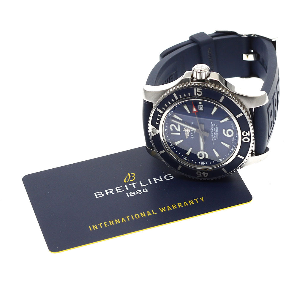 BREITLING Super Ocean 44 A17367 Date Navy Dial Automatic Men's Watch_934203