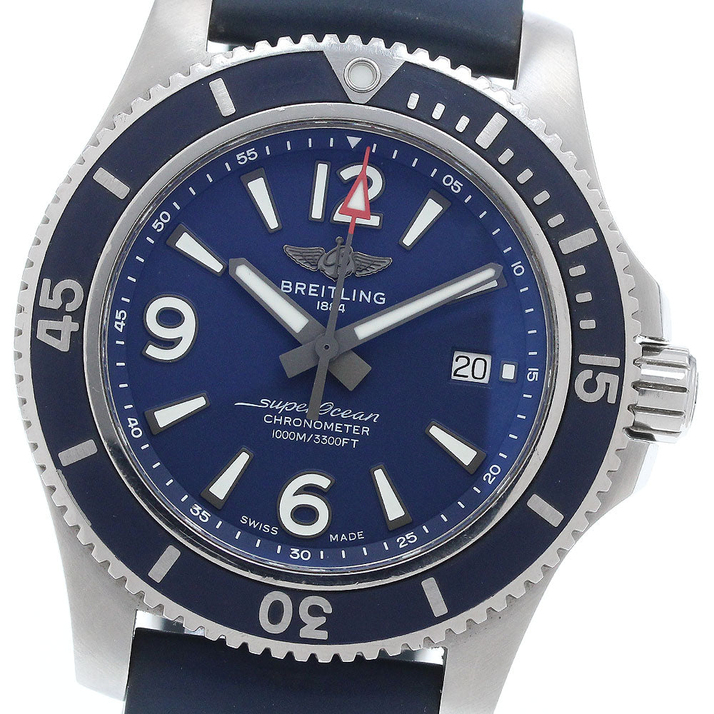 BREITLING Super Ocean 44 A17367 Date Navy Dial Automatic Men's Watch_934223