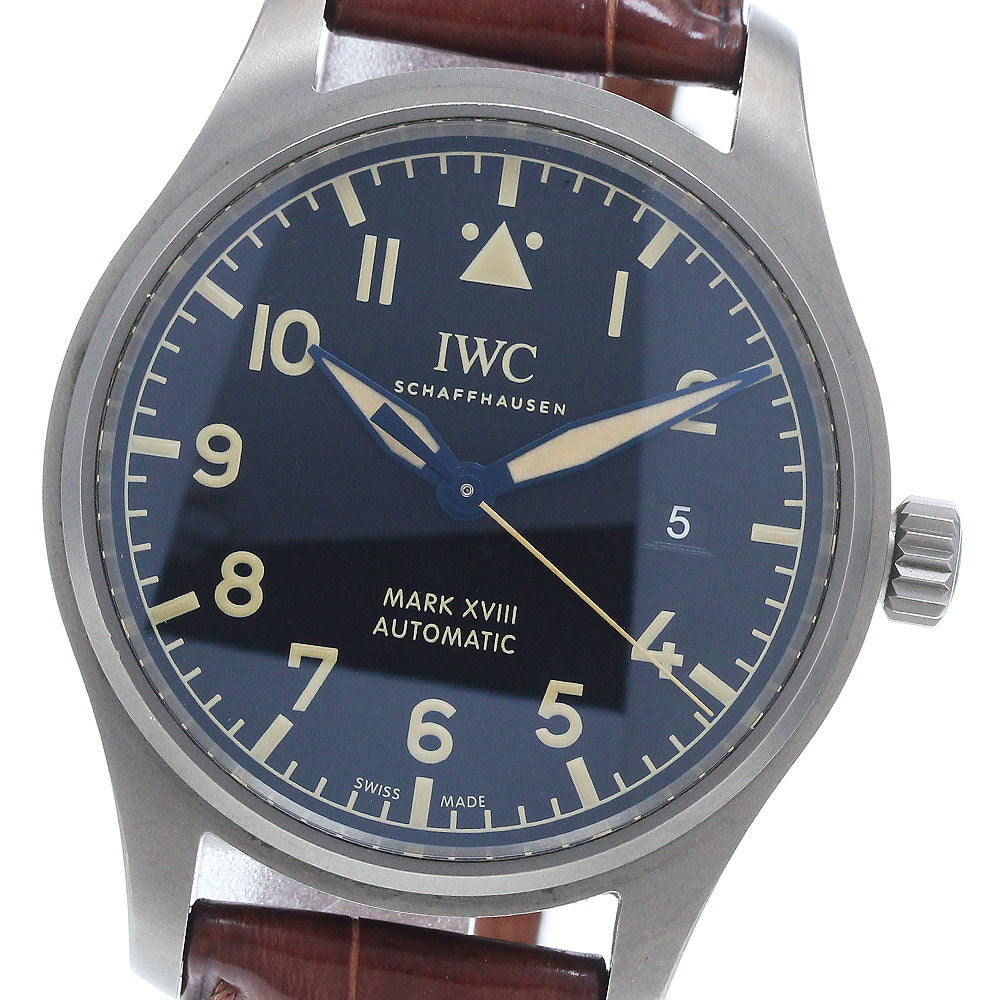 IWC SCHAFFHAUSEN Pilot Watch Mark XVIII Heritage IW327006 Date black Dial Automatic Men's Watch_934244