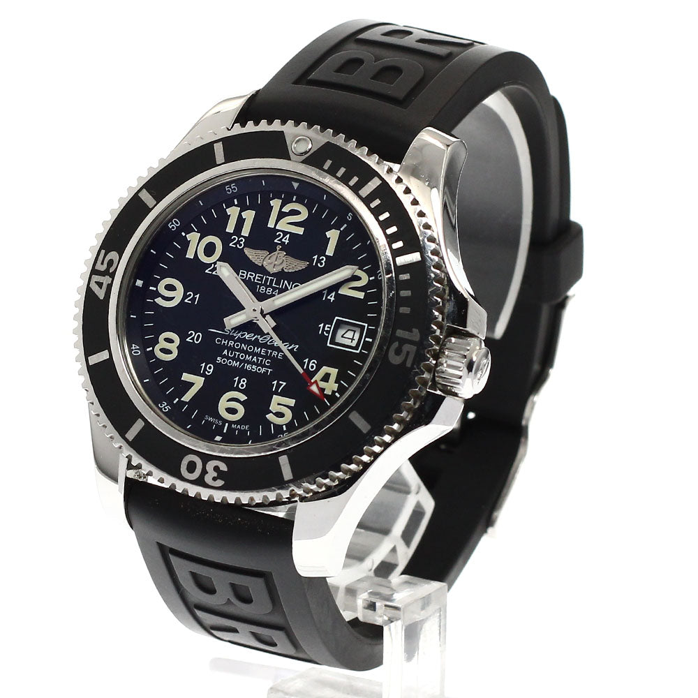 BREITLING Super Ocean II 42 A17365 Date Black Dial Automatic Men's Watch_934245