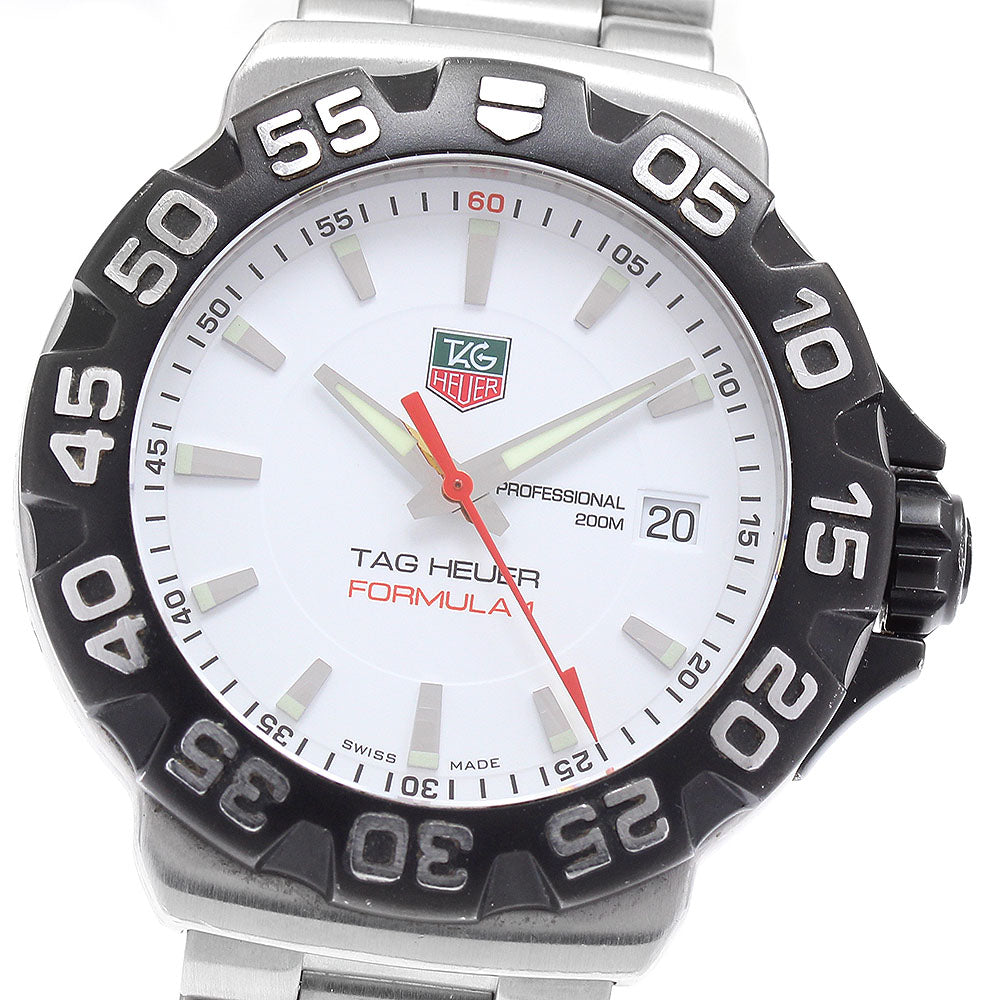 TAG HEUER Formula 1 WAH1111 Date white Dial Quartz Men's Watch_934270