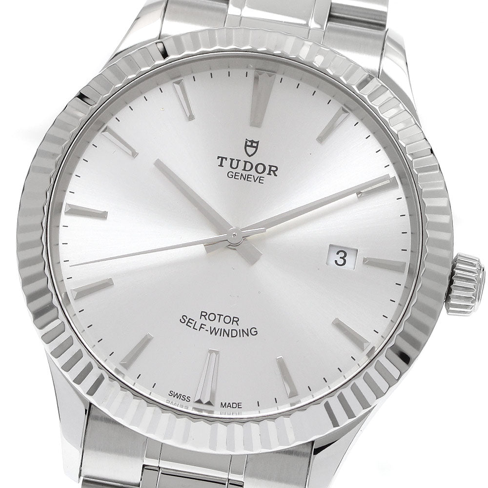 TUDOR Style 41mm 12710 Date Silver Dial Automatic Men's Watch_934287