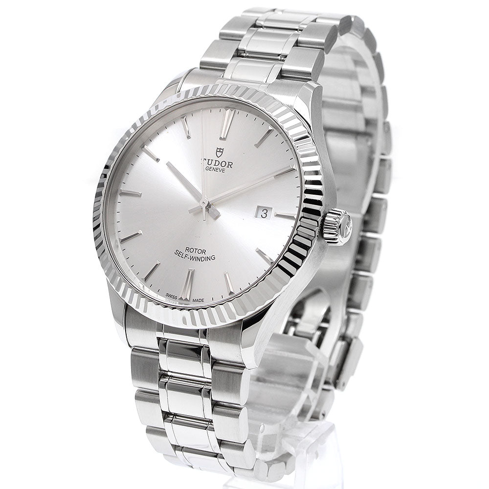 TUDOR Style 41mm 12710 Date Silver Dial Automatic Men's Watch_934287