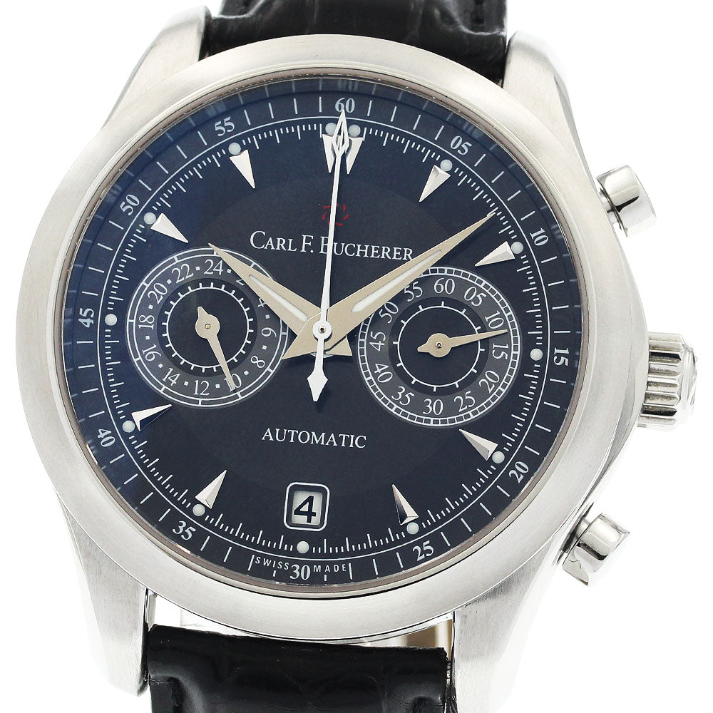 CARL F.BUCHERER Manero Central Chrono 00.10910.08.33.01 Date black Dial Automatic Men's Watch_934291