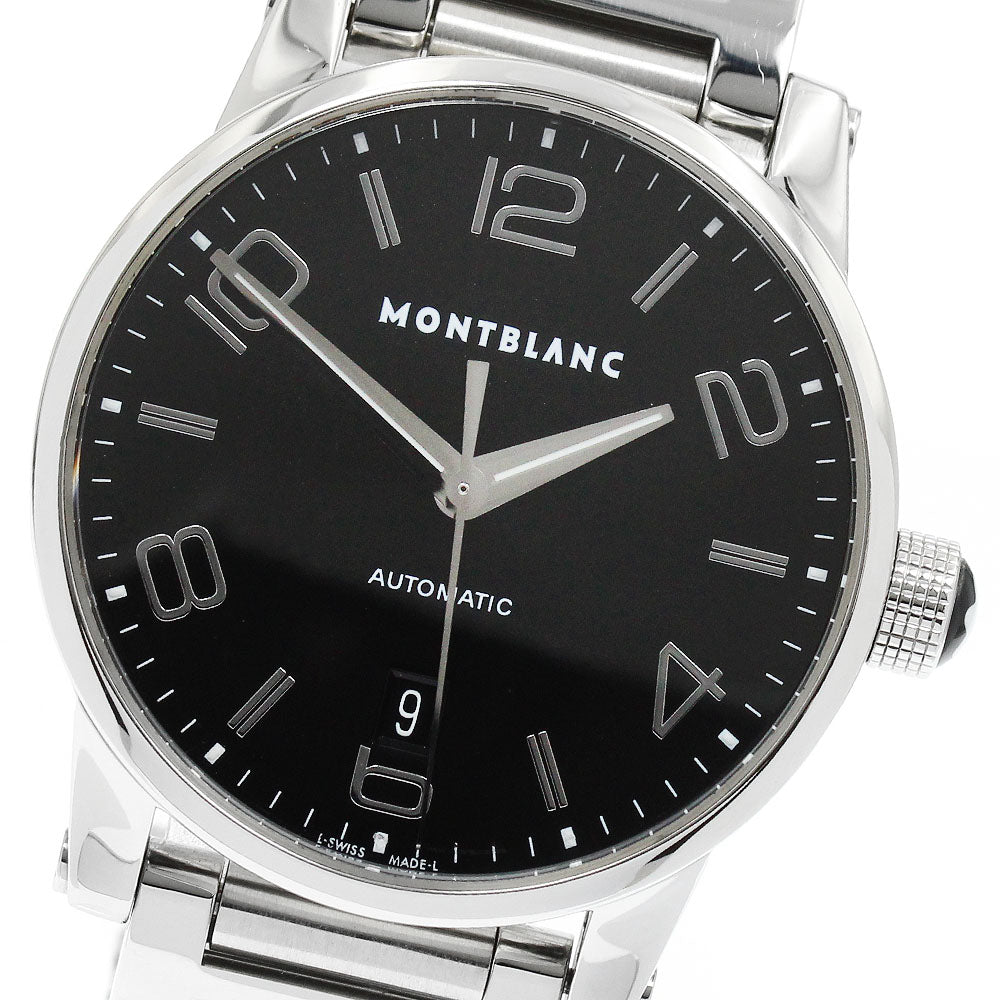 MONTBLANC Time walker 7188 Date Black Dial Automatic Men's Watch_934296
