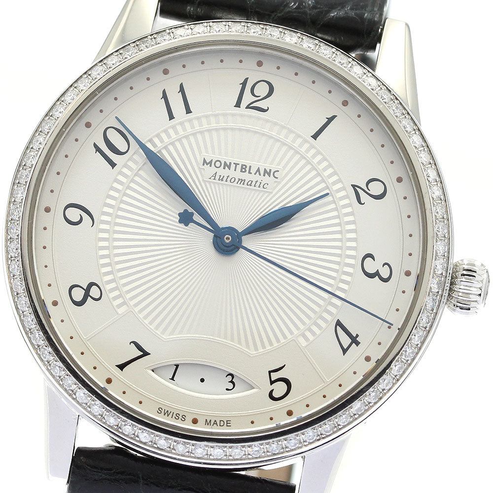MONTBLANC Boheme 114734 diamond bezel date Silver Dial Automatic Ladies Watch_934301