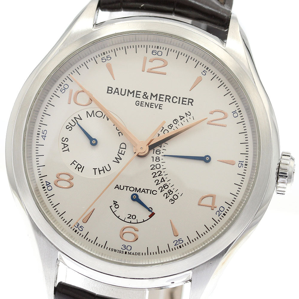 Baume & Mercier Clifton MOA10449 Retrograde Silver Dial Automatic Men's Watch_934303