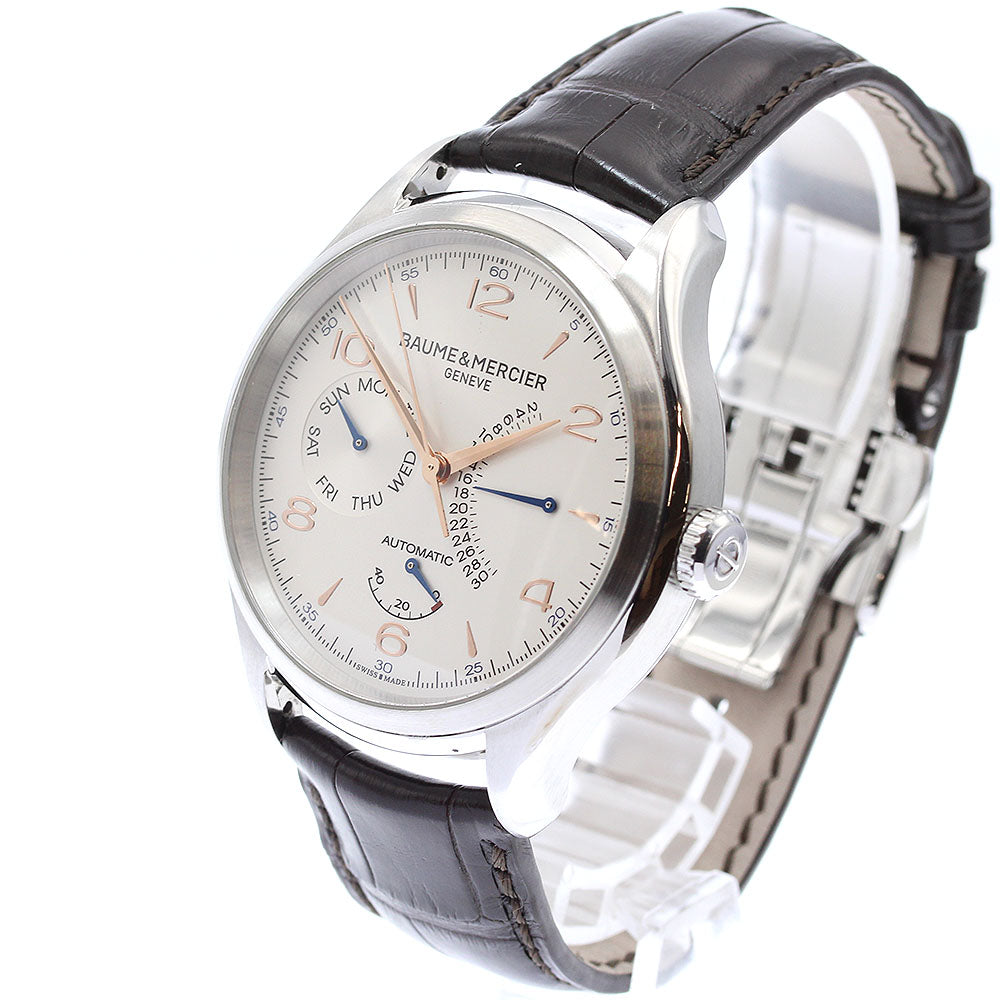 Baume & Mercier Clifton MOA10449 Retrograde Silver Dial Automatic Men's Watch_934303