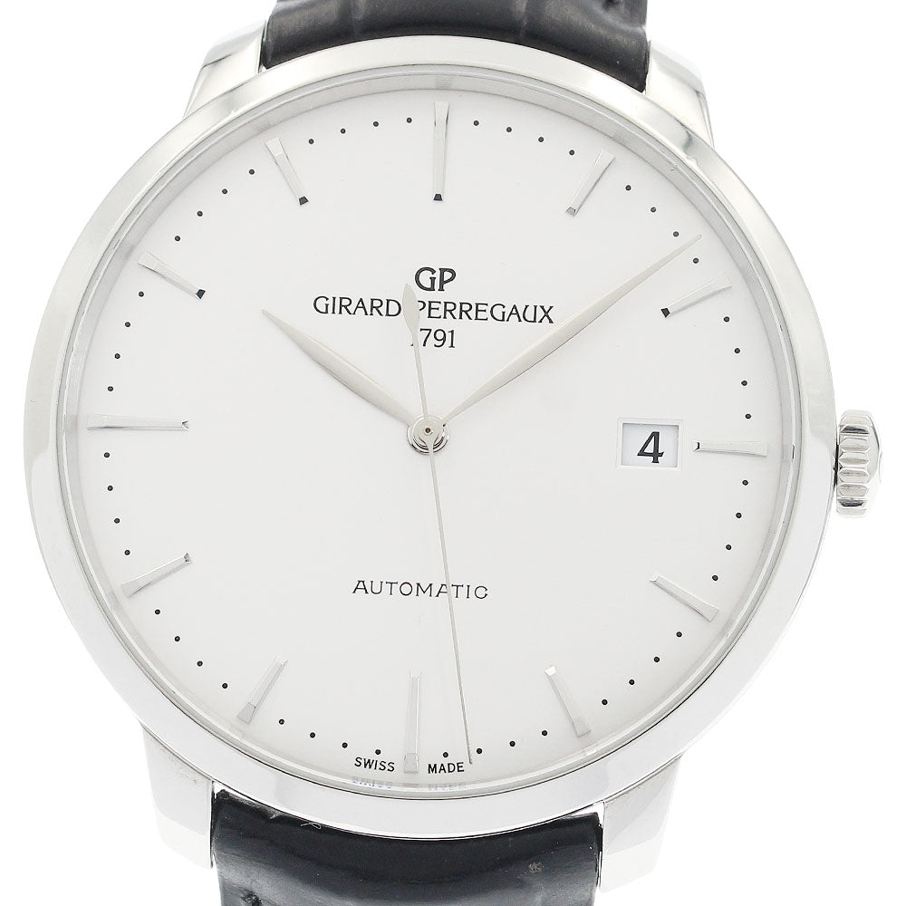 GIRARD PERREGAUX 1966 49551 Date Silver Dial Automatic Men's Watch_934309