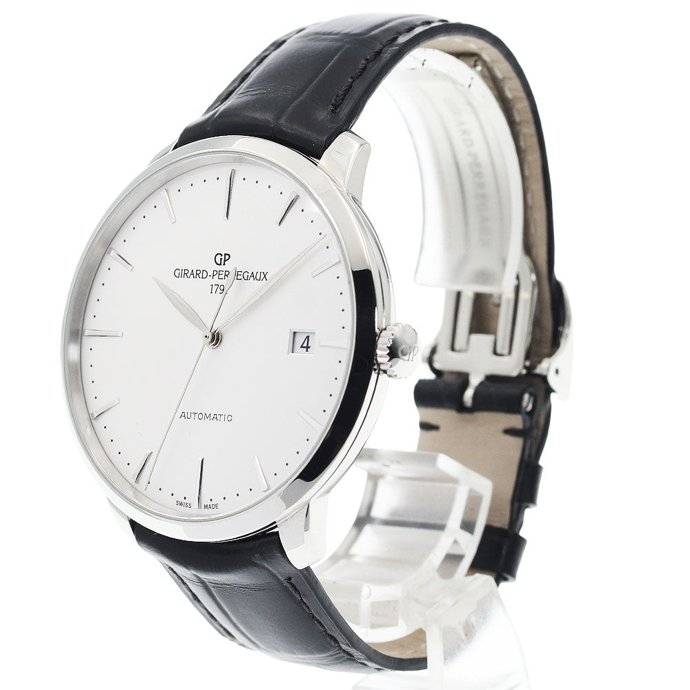 GIRARD PERREGAUX 1966 49551 Date Silver Dial Automatic Men's Watch_934309