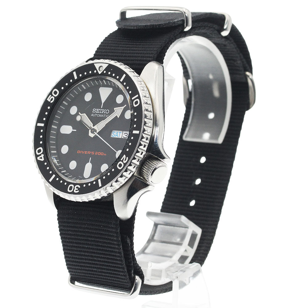 SEIKO Divers Black Boy 7S26-0020 black Dial Automatic Men's Watch_934397