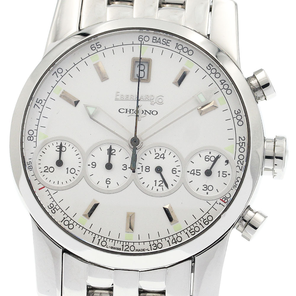EBERHARD Chrono 4 31041 Chronograph white Dial Automatic Men's Watch_934408
