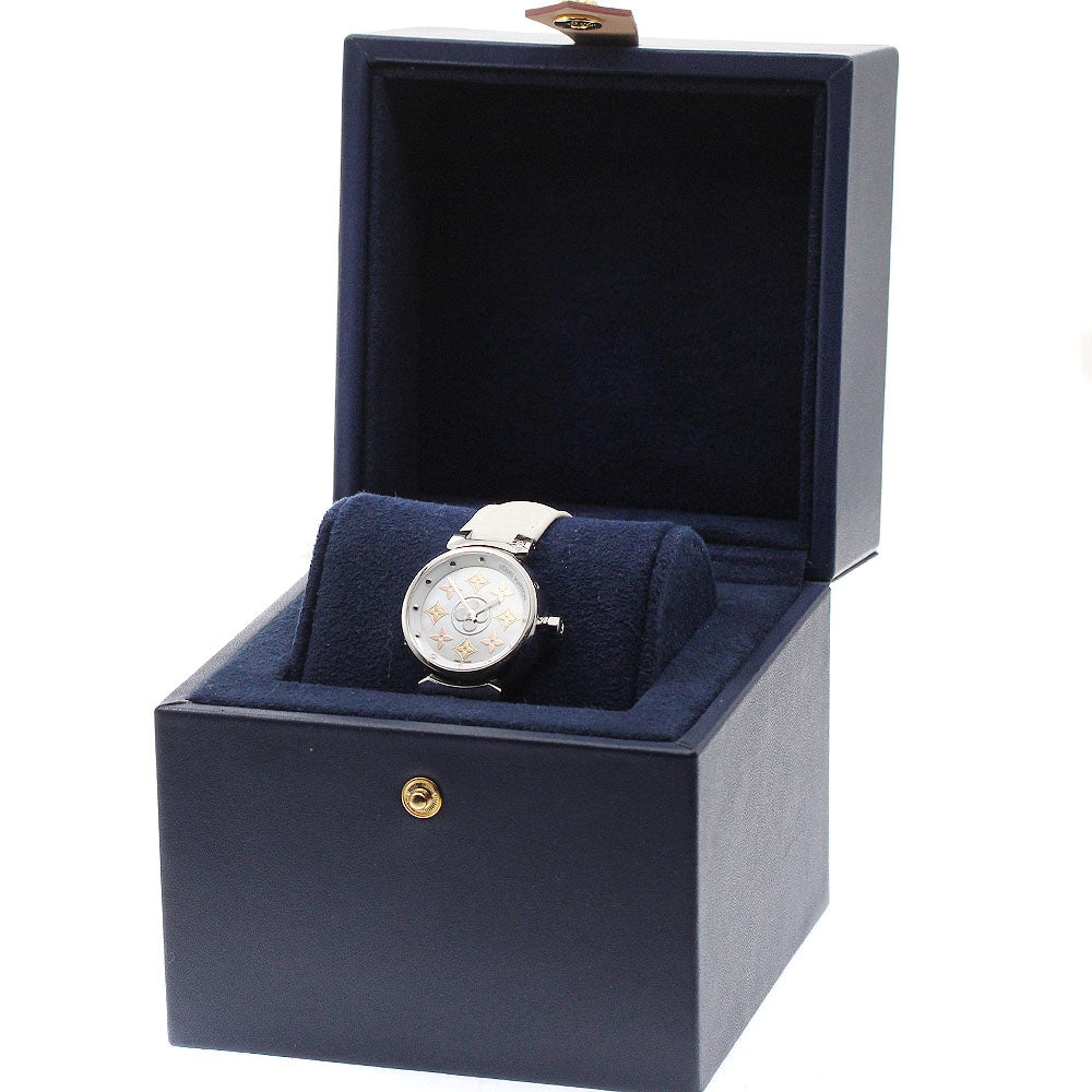 LOUIS VUITTON Tambourg Ideal Blossom Q12MS White shell Dial Quartz Ladies Watch_934411