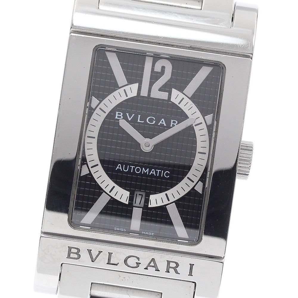 BVLGARI Rettangolo RT45S Date black Dial Automatic Men's Watch_934417