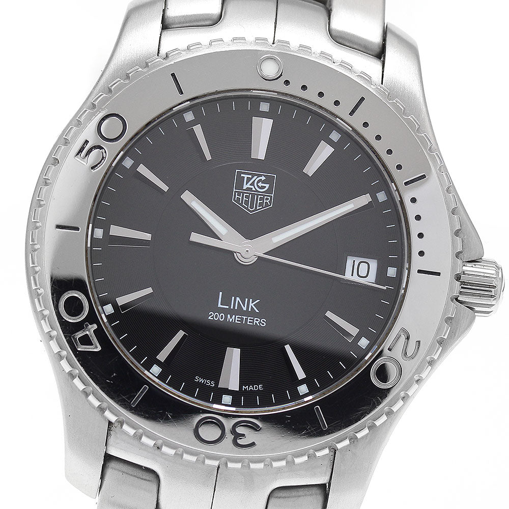 TAG HEUER Link WJ1110.BA0570 Date black Dial Quartz Men's Watch_934421