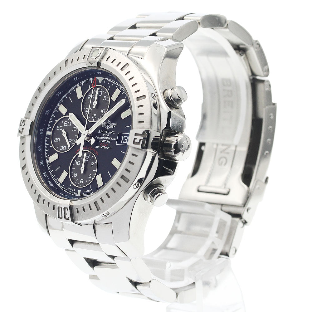 BREITLING Colt A13388 Chronograph Black Grey Dial Automatic Men's Watch_934423