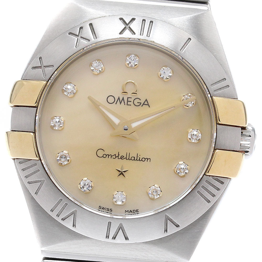 OMEGA Constellation 123.20.24.60.57.002 12P champagne shell dial Champagne Shell Dial Quartz Ladies Watch_934428