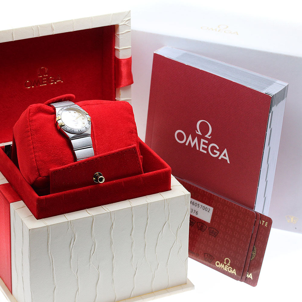 OMEGA Constellation 123.20.24.60.57.002 12P champagne shell dial Champagne Shell Dial Quartz Ladies Watch_934428