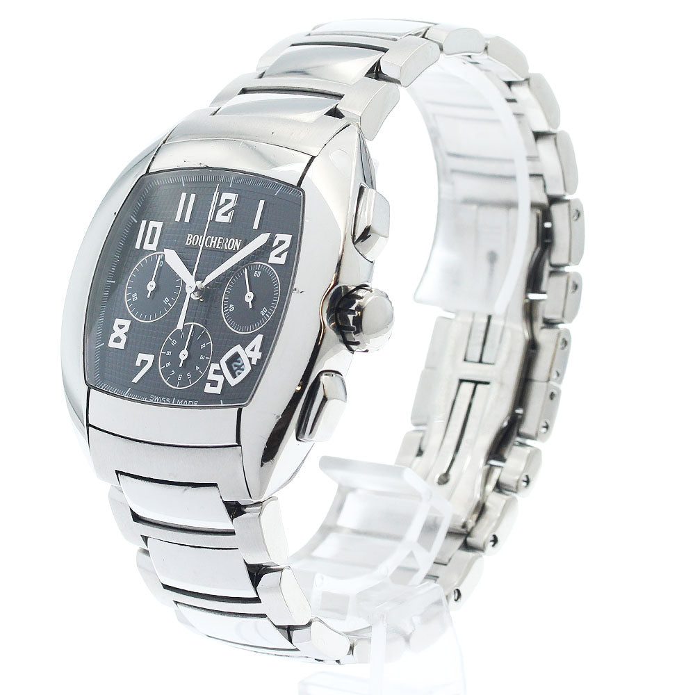 Boucheron MEC WA006202 Chronograph Date black Dial Automatic Men's Watch_934446