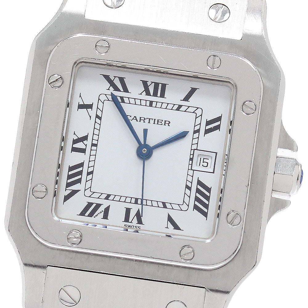 CARTIER Santos GalbeeLM 81036183 Date white Dial Automatic Men's Watch_934452