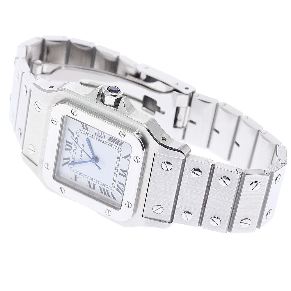 CARTIER Santos GalbeeLM 81036183 Date white Dial Automatic Men's Watch_934452