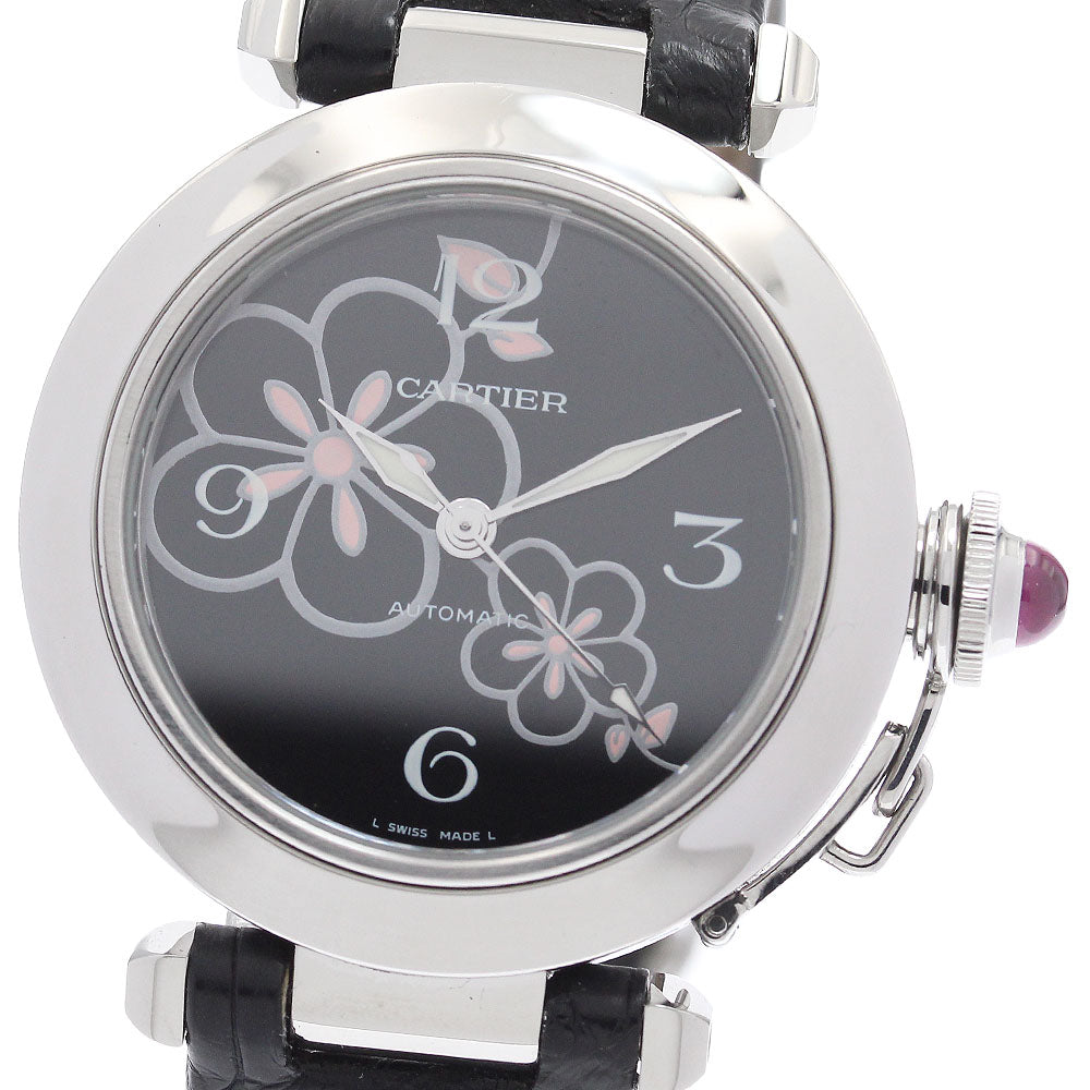 CARTIER Pasha C W3109699 Winter Flowers 2007 Christmas Limited Edition black Dial Automatic Ladies Watch_934457