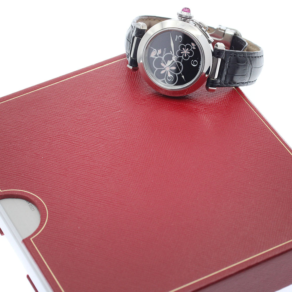 CARTIER Pasha C W3109699 Winter Flowers 2007 Christmas Limited Edition black Dial Automatic Ladies Watch_934457