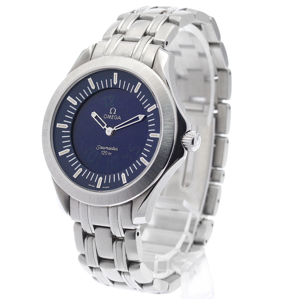 OMEGA Seamaster120 Multi Function 2521.81 Navy Dial Quartz Men's Watch_934470