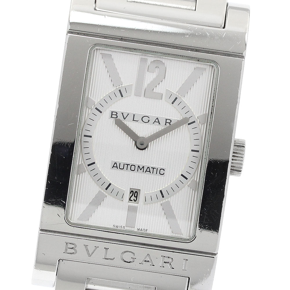 BVLGARI Rettangolo RT45S Date white Dial Automatic Men's Watch_934494