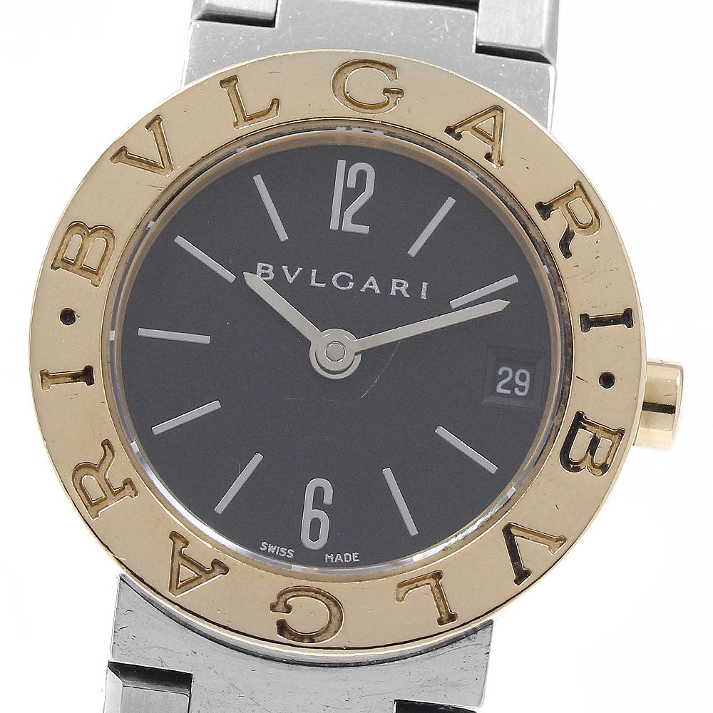 BVLGARI BVLGARIBVLGARI BB23SG Date Black Dial Quartz Ladies Watch_934496
