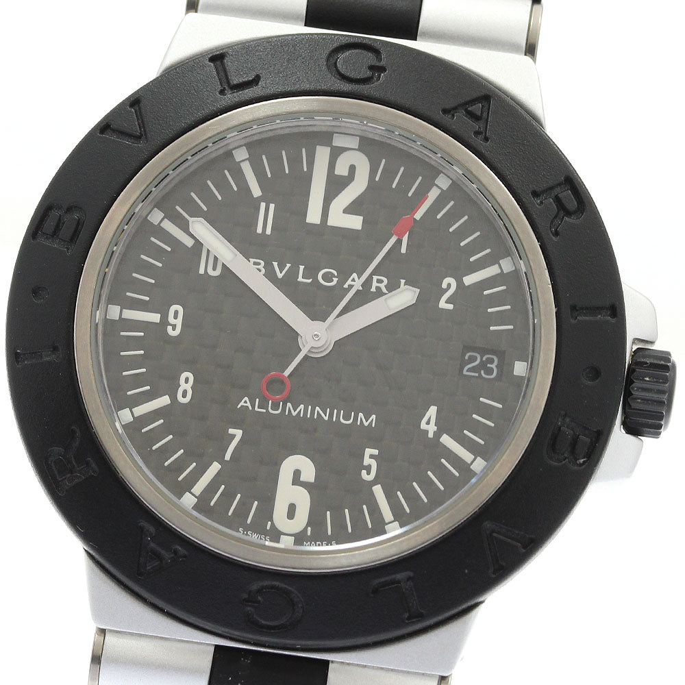 BVLGARI aluminum AL38TA Date black Dial Automatic Men's Watch_934501